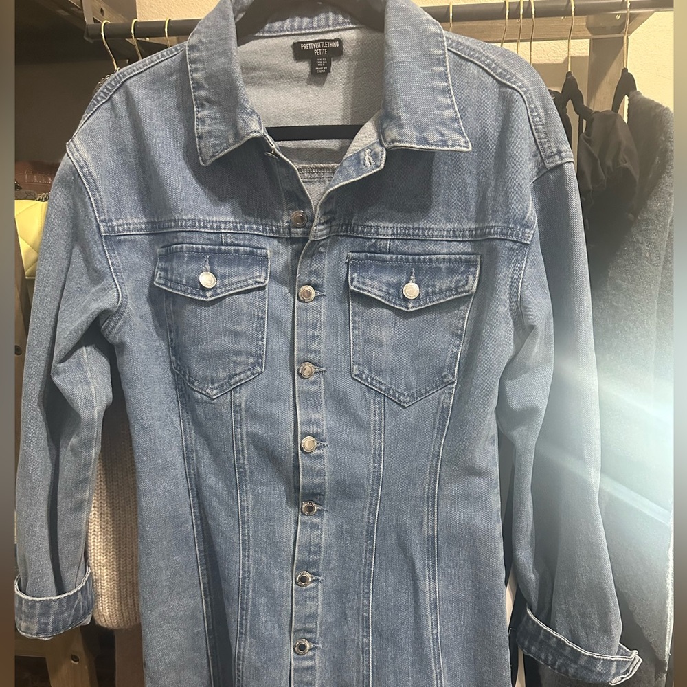 Pretty Little Thing Jean Dress Size 8